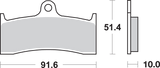 SBS HF Brake Pads - YZF 750 729HF