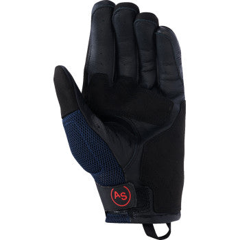 ALPINESTARS Manti Air Gloves - Deep Blue/Fluo Red/Asphalt - Small 3570225-7196-S
