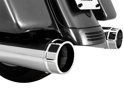 VANCE & HINES 4-1/2" Torquer Mufflers for '95-'16 FL - Chrome 16673