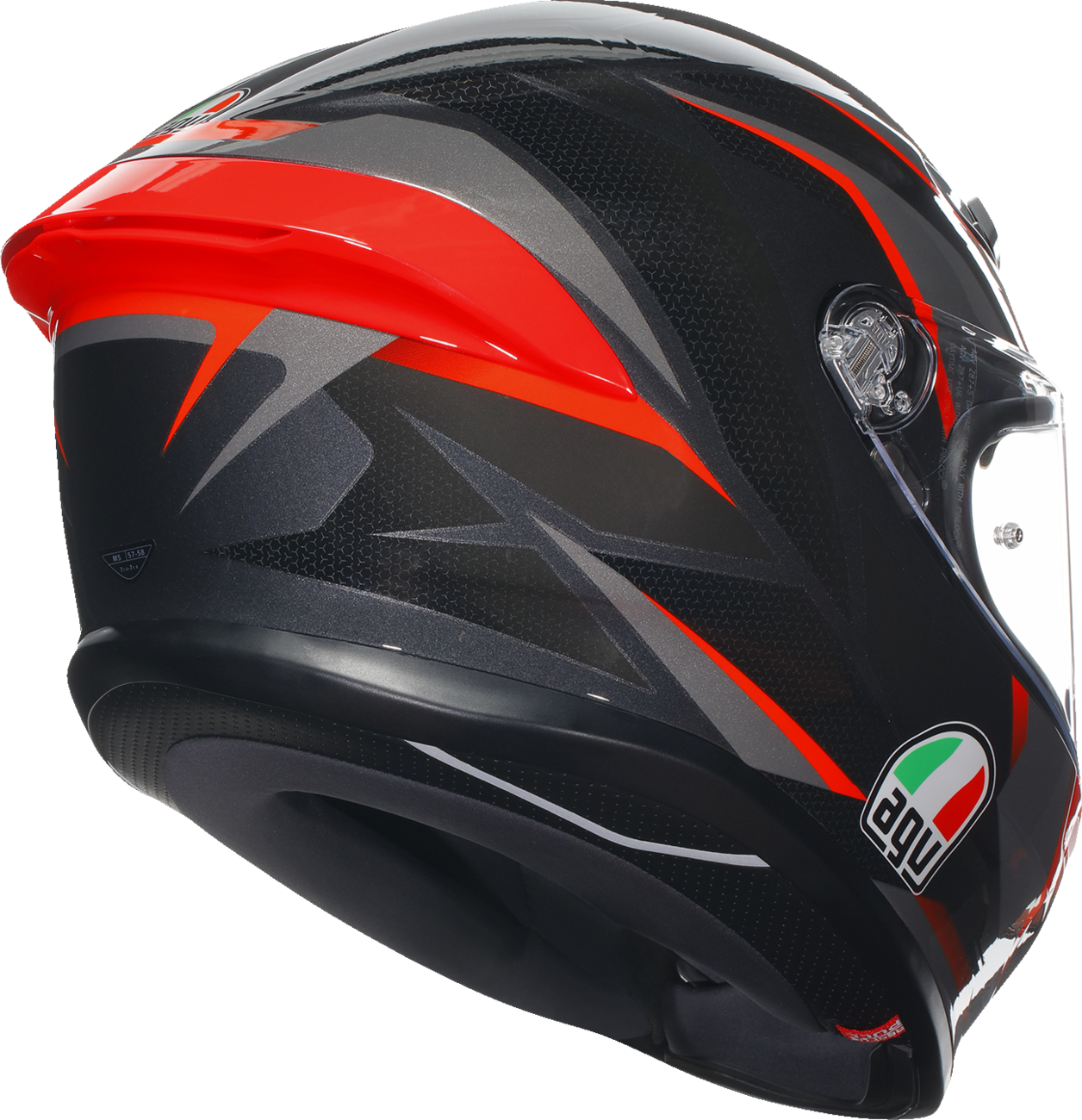 Casco AGV K6 S - Slashcut - Negro/Gris/Rojo - XL 2118395002014XL 