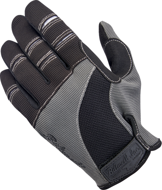 BILTWELL Moto Gloves - Gray/Black - Small 1501-1101-002