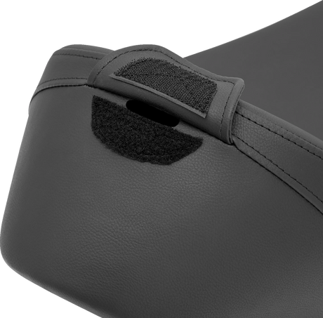 SADDLEMEN Heels Down Solo Seat - With Backrest - Plain - Black 807-11-0041