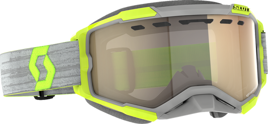 SCOTT Fury Snow Goggles - Light Sensitive - Gray/Yellow - Bronze Chrome 278604-1120245