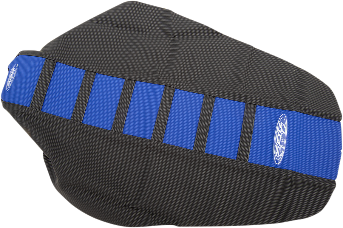 SDG 6-Ribbed Seat Cover - Black Ribs/Blue Top/Black Sides 95956KBK