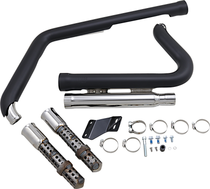 COBRA 909 Exhaust - Black - '12-'17 Softail 6711B