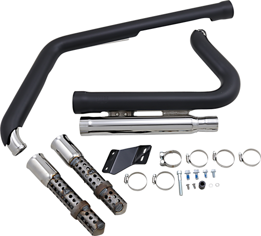 COBRA 909 Exhaust - Black - '12-'17 Softail 6711B