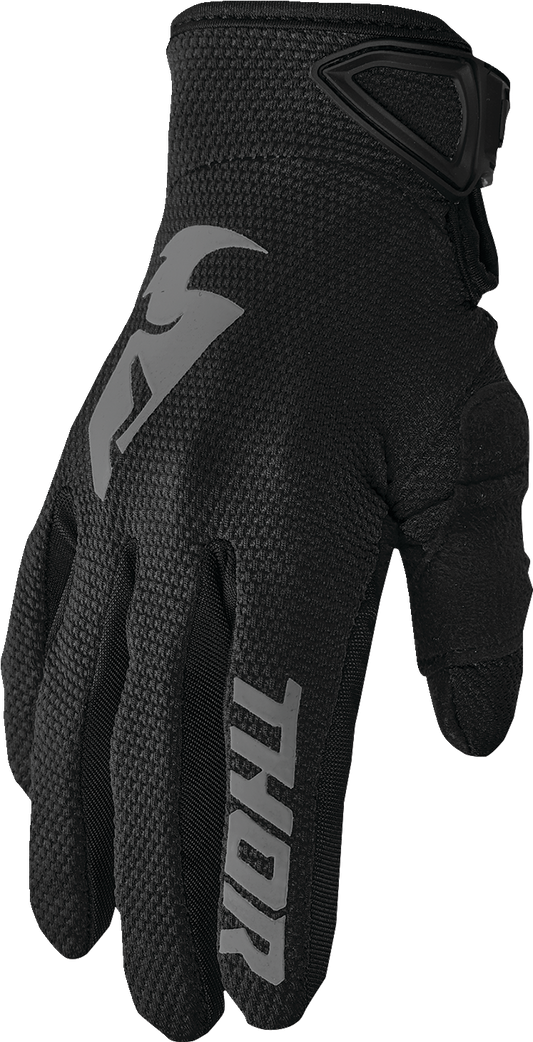 THOR Youth Sector Gloves - Black/Gray - 2XS 3332-1728