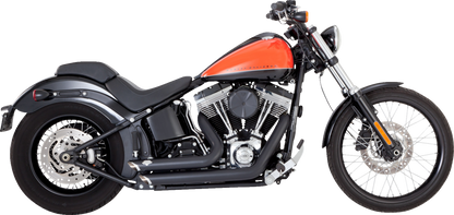 VANCE & HINES Shortshots Staggered Exhaust System - Matte Black 47325