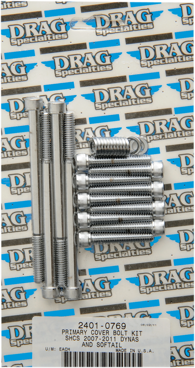 DRAG SPECIALTIES Kit de pernos de motor moleteados - Softail MK672