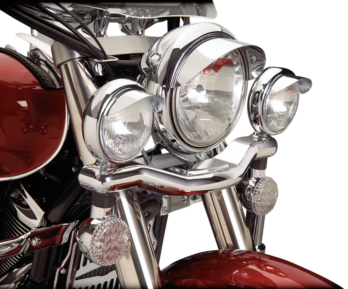 SHOW CHROME Spotlight Visors - Chrome 1-229