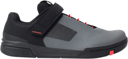 CRANKBROTHERS Stamp Speedlace Shoes - Gray/Red - US 7.5 STS07030A-7.5