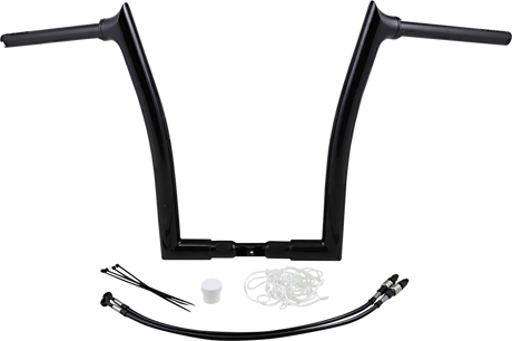 FAT BAGGERS INC. Handlebar Kit - Pointed Top - 16" - Black 809316-B