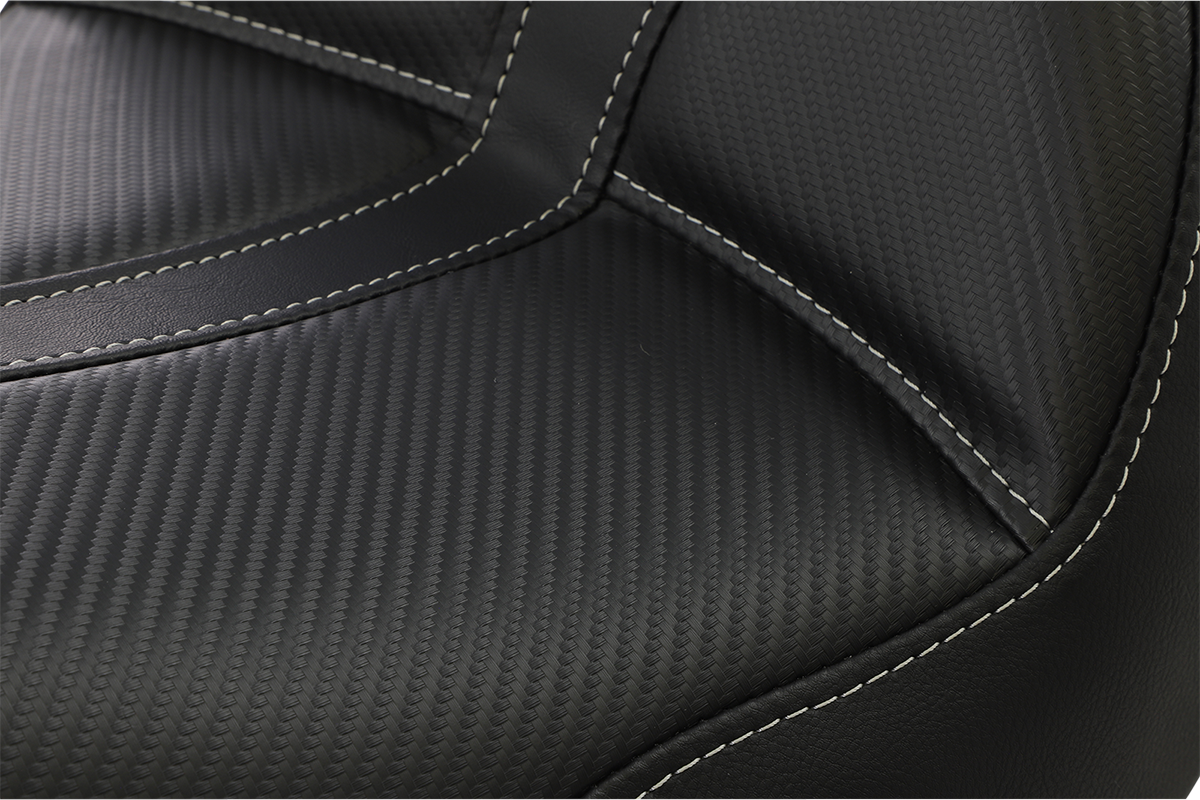 SADDLEMEN Dominator Solo Seat - Stitched - Black w/ Gray Stitching - FL/FX '06-'17 806-04-0042