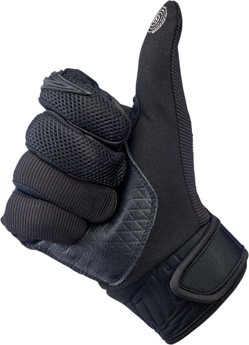 BILTWELL Baja Gloves - Black Out - Medium 1508-0101-303