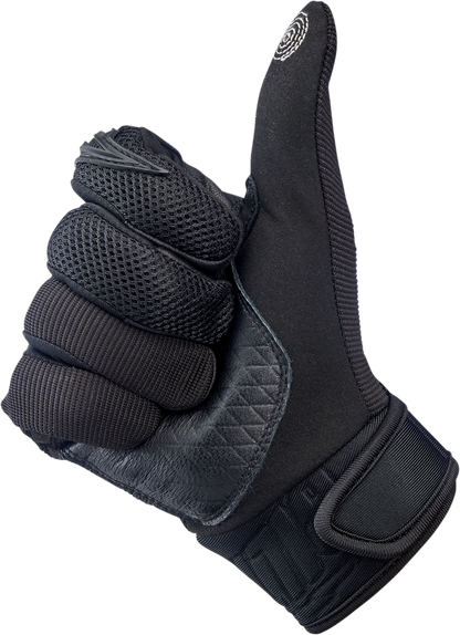 BILTWELL Baja Gloves - Black Out - Medium 1508-0101-303