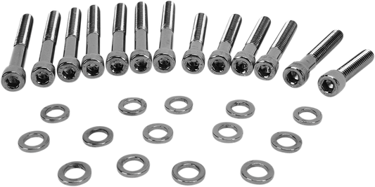 DRAG SPECIALTIES Bolt Kit - Knurled - Camshaft Cover MK687BK