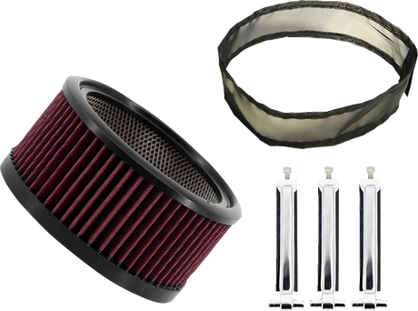 TRASK Air Filter - Big Power Assault - Chrome TM-1020-BPCH
