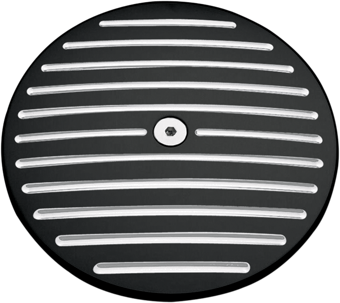 PRO-ONE PERF.MFG. Ball-Milled Air Cleaner Cover - Black - Big Twin 202090B