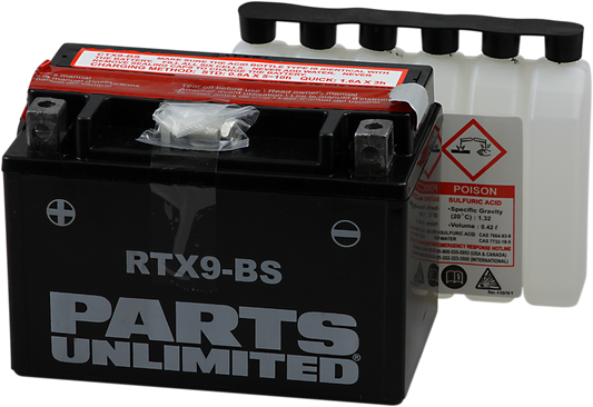 Parts Unlimited Agm Battery - Rtx9-Bs .40 L Ctx9-Bs