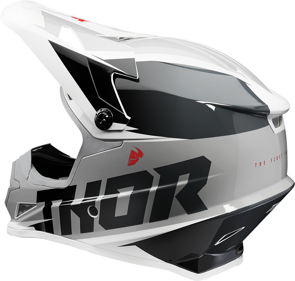 THOR Sector Helmet - Fader - Black/White - XS 0110-6773