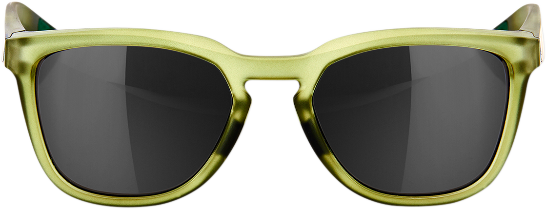 100% Hudson Sunglasses - Olive - Black Mirror 61028-296-61