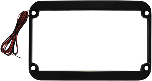 KLOCK WERKS Lighted License Plate Frame - Black KWS-01-0088-B