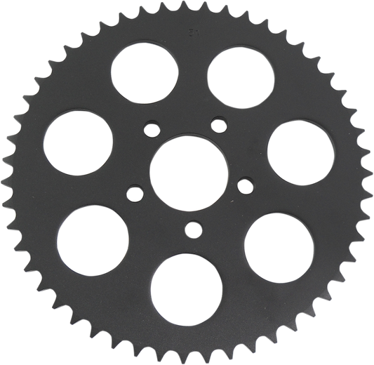 DRAG SPECIALTIES Rear Sprocket - Gloss Black - Flat - 51 Tooth 16423EB