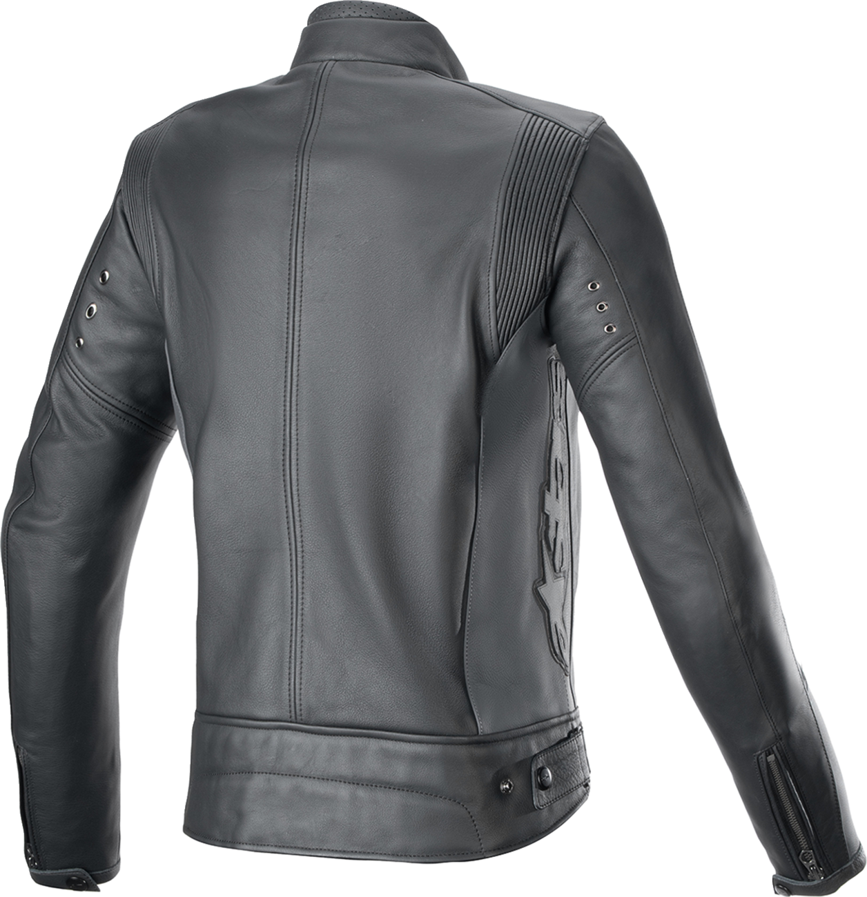 ALPINESTARS Stella Dyno Leather Jacket - Black Tar Gray/Dark Gray - XS 3113924-1296-XS