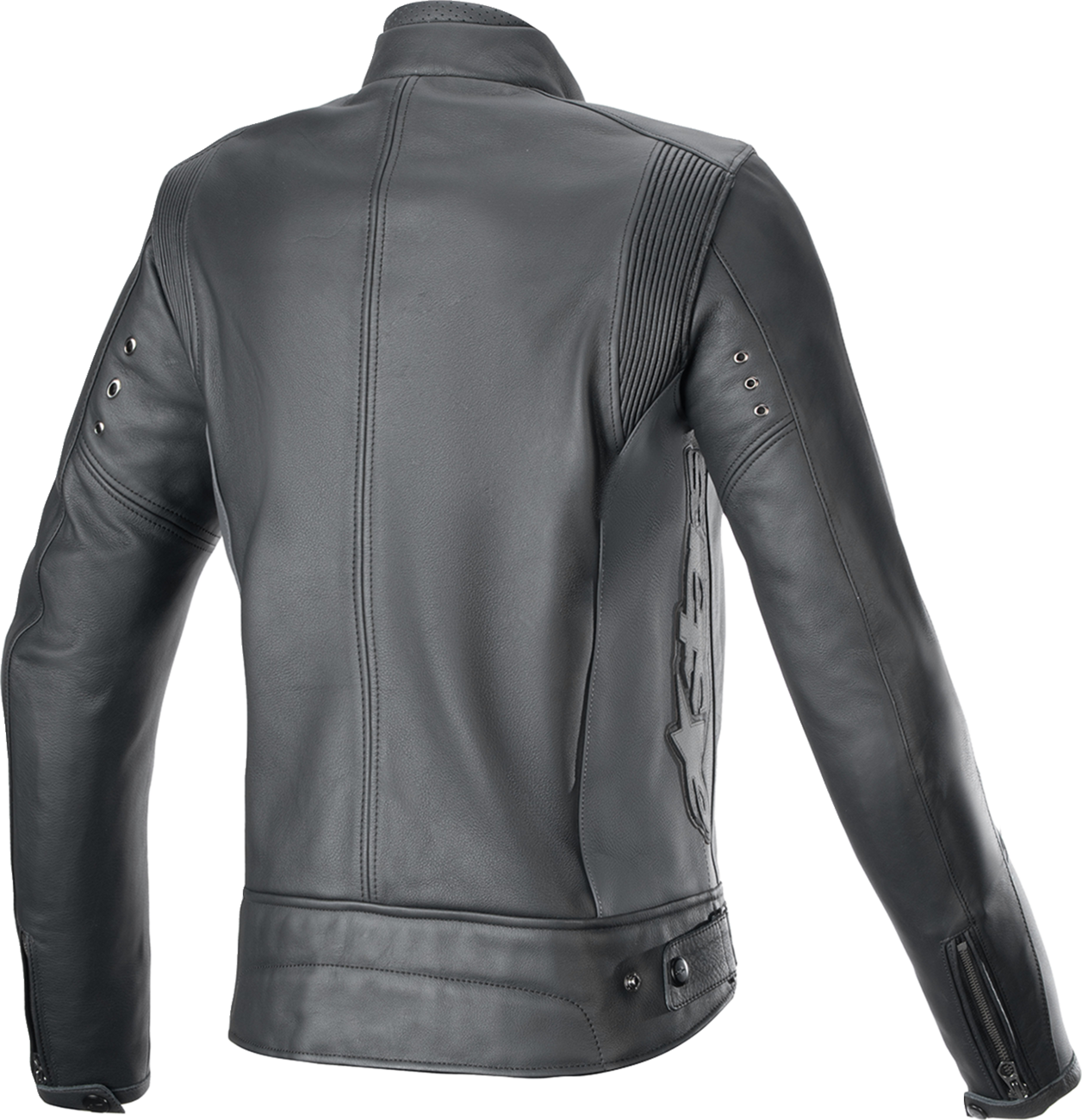 ALPINESTARS Stella Dyno Leather Jacket - Black Tar Gray/Dark Gray - XL 3113924-1296-XL