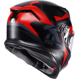 AGV Helmet K7 Glimpse Matte Black/Red Lg 2118399004-015-L
