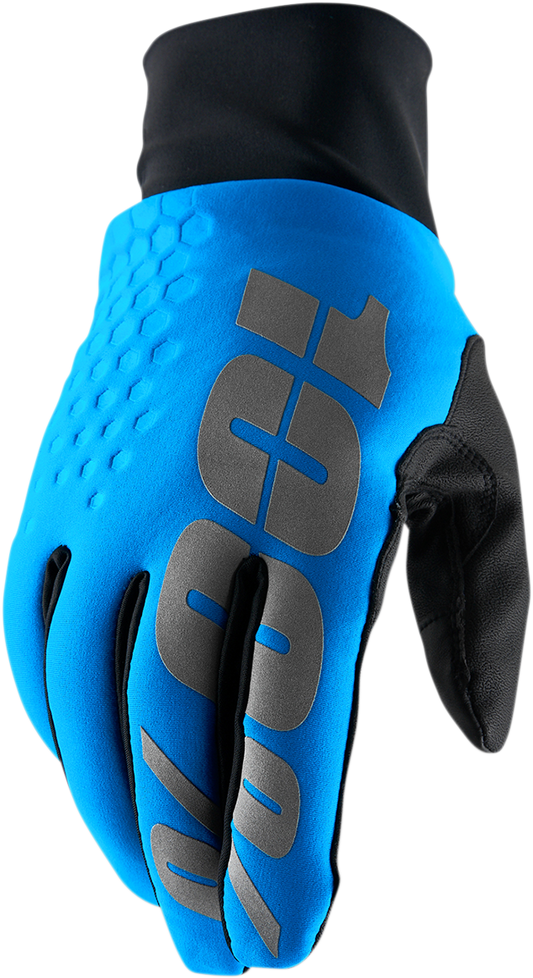 100% Hydromatic Brisker Gloves - Blue - Large 10018-00007