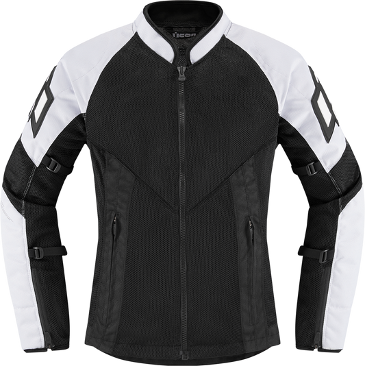 ICON Women's Mesh™ AF Jacket - White/Black - 3XL 2822-1496