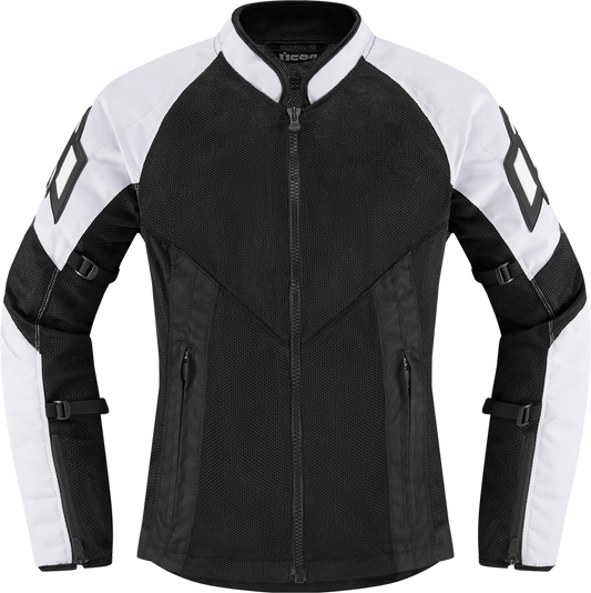 ICON Women's Mesh™ AF Jacket - White/Black - XL 2822-1494