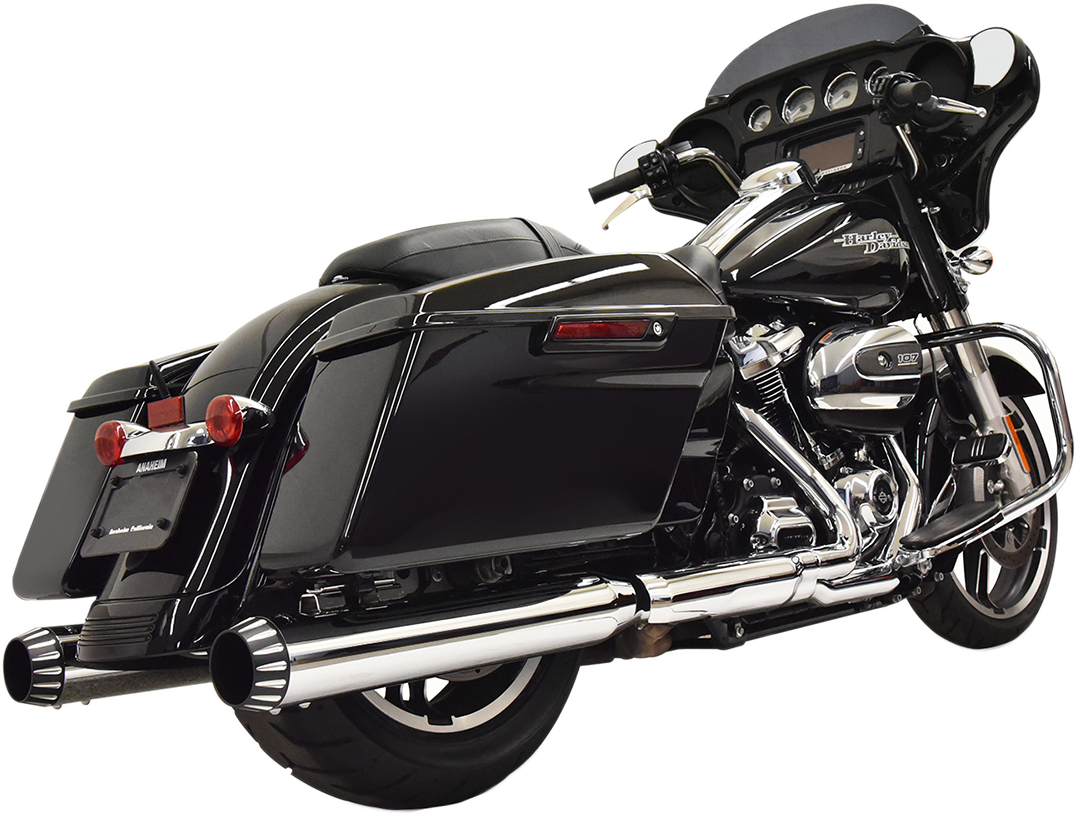 BASSANI XHAUST 4" QNT Mufflers - Chrome 1F72QNT5