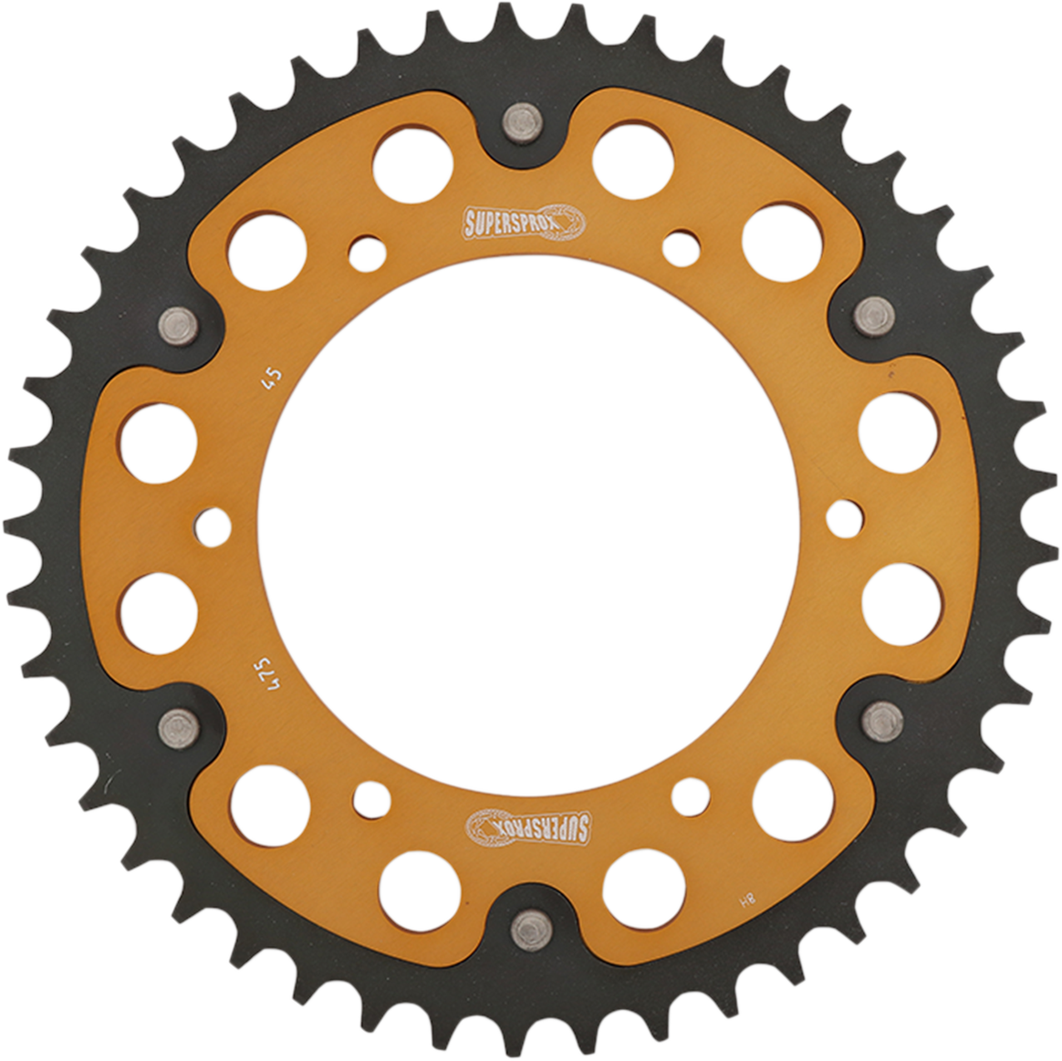 SUPERSPROX Stealth Rear Sprocket - 45 Tooth - Gold - Kawasaki RST-475-45-GLD