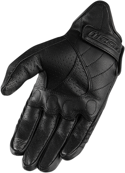 ICON Pursuit Classic™ Perforated Gloves - Black - Large 3301-3832