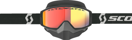 SCOTT Split OTG Snow Goggle - Light Sensitive - Black/White - Red Chrome 285542-1007341