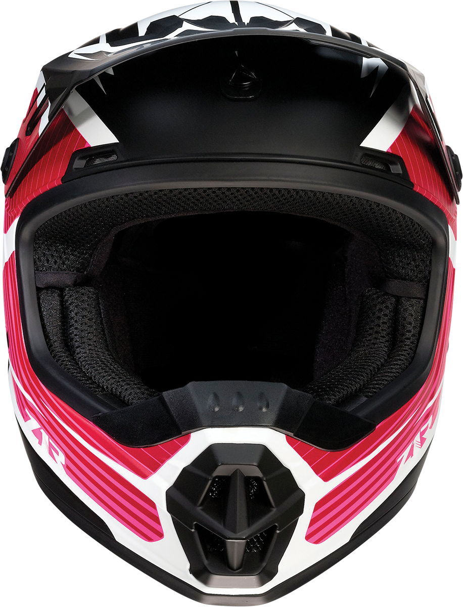 Z1R Youth Rise Helmet - Flame - Pink - Medium 0111-1452