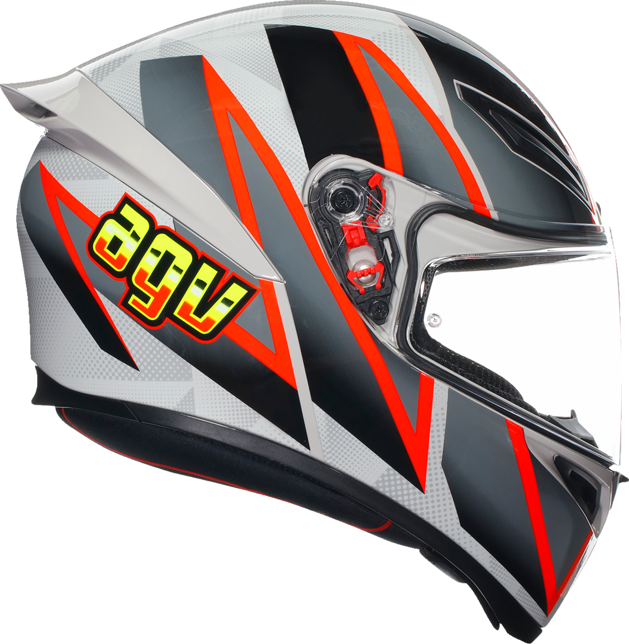 Casco AGV K1 S - Blipper - Gris/Rojo - Pequeño 2118394003030S 