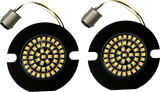 CUSTOM DYNAMICS Amber/White LED Turn Signal Inserts GEN-4-AW-1157T