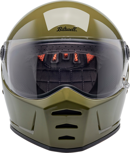 BILTWELL Lane Splitter Helmet - Gloss Olive Green - XL 1004-154-505