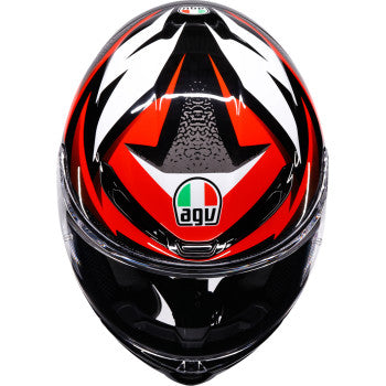 AGV Helmet K6 S Braven Black/Red/White Sm 2118395016-029-S