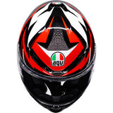 AGV Helmet K6 S Braven Black/Red/White Sm 2118395016-029-S