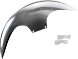 PAUL YAFFE BAGGER NATION Cafe Front Fender - 21" - Chrome Adaptors PYO:CAFE-21-14L-C