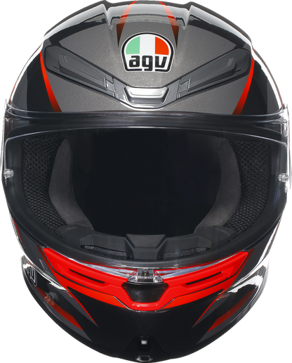 AGV K6 S Helmet - Slashcut - Black/Gray/Red - 2XL 21183950020142X