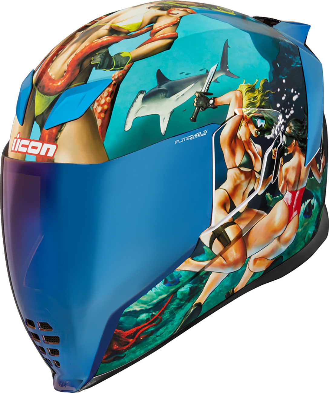 ICON Airflite™ Helmet - Pleasuredome4 - Blue - XS 0101-15000