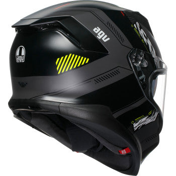 AGV K7 Helmet - Kyber - Matte Gray/Yellow Fluo - XL 0101-17987