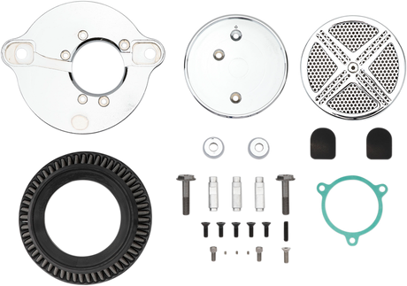 LA CHOPPERS XXX Air Cleaner - Chrome - M8 LA-2390-03