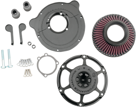 PERFORMANCE MACHINE (PM) Max HP Air Cleaner - Black Ops - CV/EFI 0206-2078-SMB