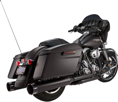 S&S CYCLE El Dorado Dual Exhaust - Black - Black Tracer 550-0702C